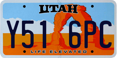 UT license plate Y516PC