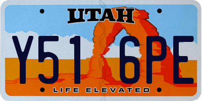 UT license plate Y516PE