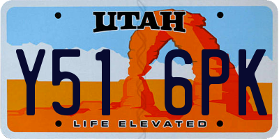 UT license plate Y516PK