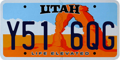 UT license plate Y516QG