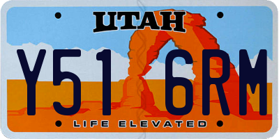 UT license plate Y516RM