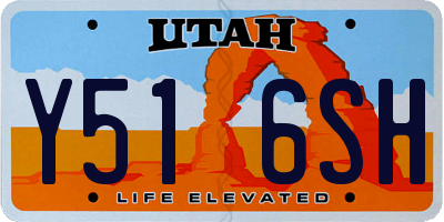 UT license plate Y516SH