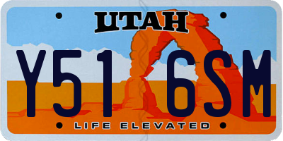 UT license plate Y516SM