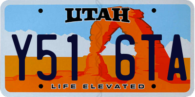 UT license plate Y516TA