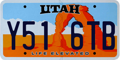 UT license plate Y516TB