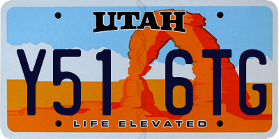 UT license plate Y516TG