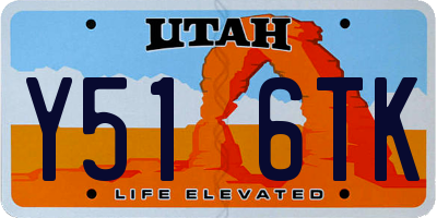 UT license plate Y516TK