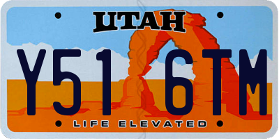 UT license plate Y516TM