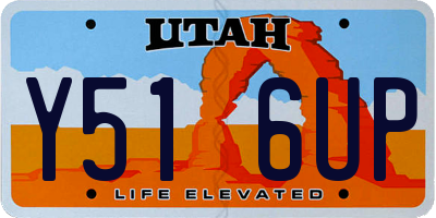 UT license plate Y516UP