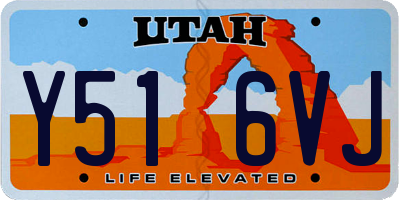 UT license plate Y516VJ