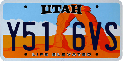 UT license plate Y516VS