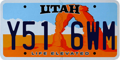 UT license plate Y516WM