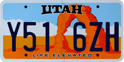 UT license plate Y516ZH