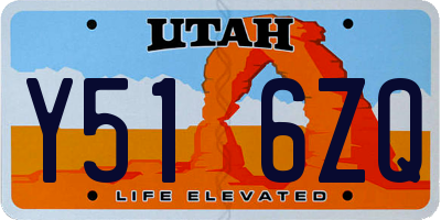 UT license plate Y516ZQ