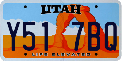 UT license plate Y517BQ