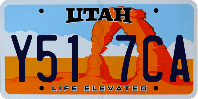 UT license plate Y517CA