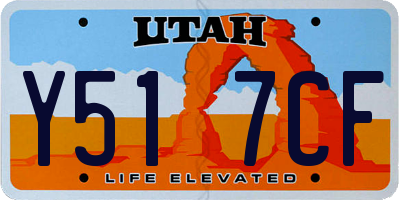 UT license plate Y517CF