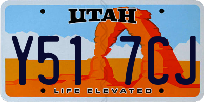 UT license plate Y517CJ