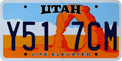 UT license plate Y517CM