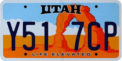 UT license plate Y517CP