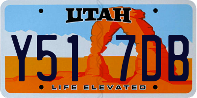 UT license plate Y517DB