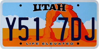 UT license plate Y517DJ