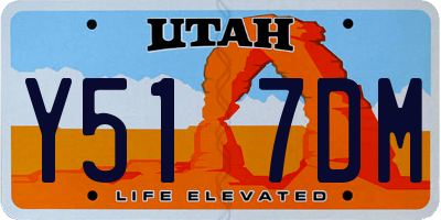 UT license plate Y517DM