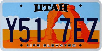 UT license plate Y517EZ