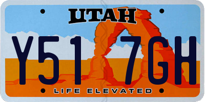 UT license plate Y517GH