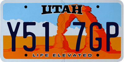 UT license plate Y517GP