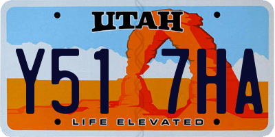 UT license plate Y517HA