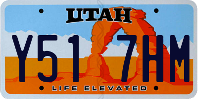 UT license plate Y517HM