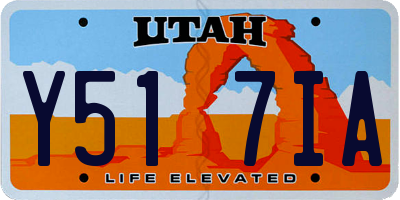 UT license plate Y517IA