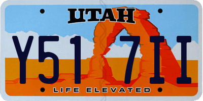 UT license plate Y517II