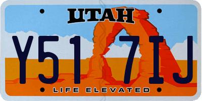 UT license plate Y517IJ