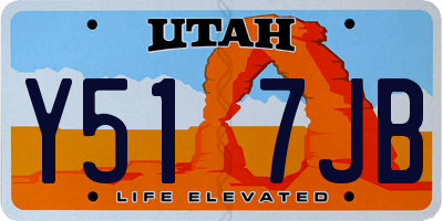 UT license plate Y517JB