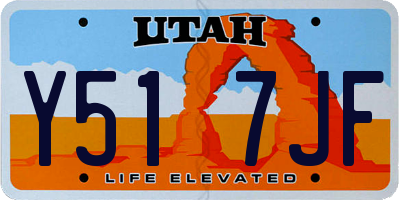 UT license plate Y517JF