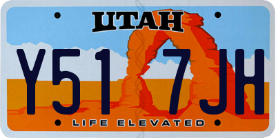 UT license plate Y517JH