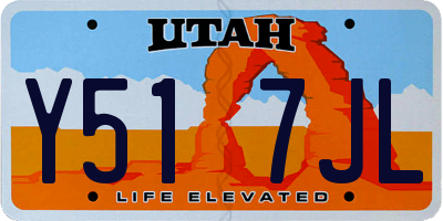 UT license plate Y517JL