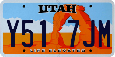 UT license plate Y517JM