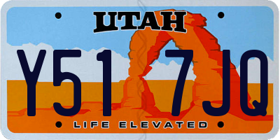 UT license plate Y517JQ