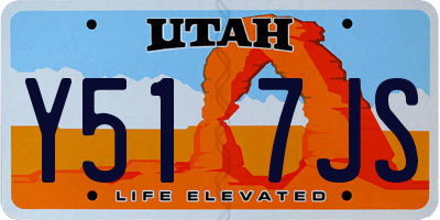 UT license plate Y517JS