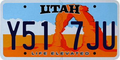 UT license plate Y517JU