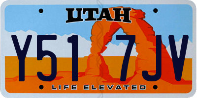 UT license plate Y517JV