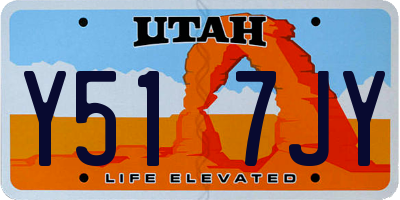 UT license plate Y517JY