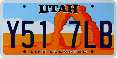 UT license plate Y517LB