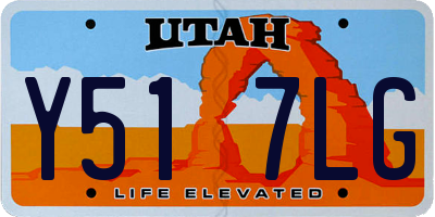 UT license plate Y517LG