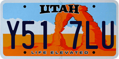 UT license plate Y517LU