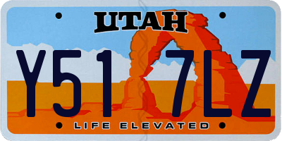 UT license plate Y517LZ