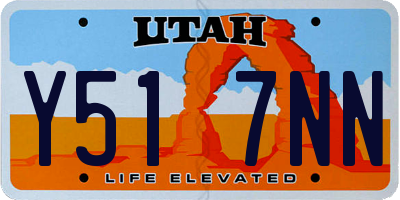 UT license plate Y517NN